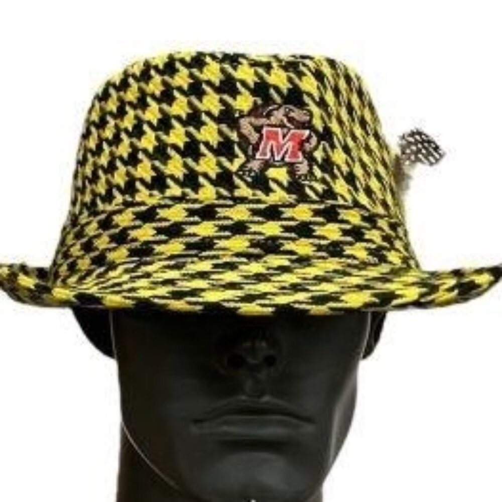 University Of Maryland Terrapins Fedora Hat Sz Large NWT Game Day Apparel NCAA